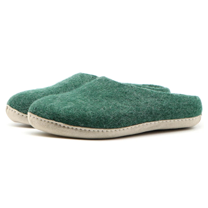 Men’s Wool Felt Mule Slippers