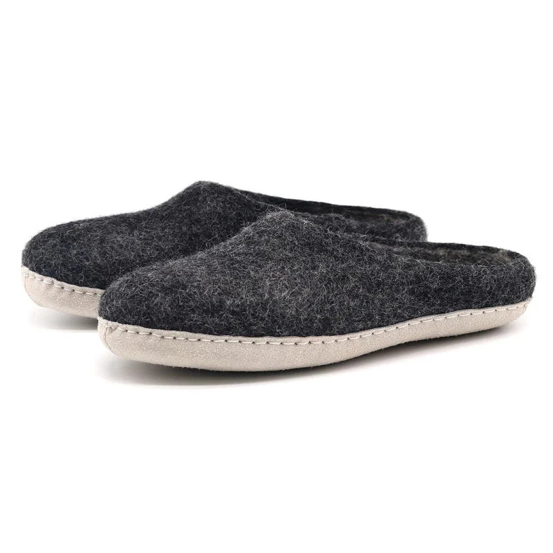 Men’s Wool Felt Mule Slippers