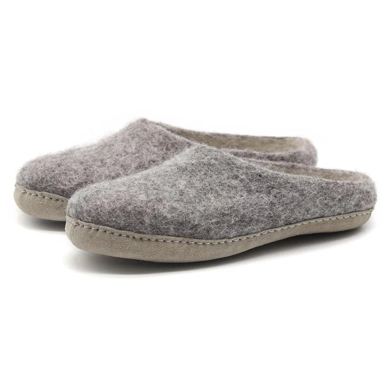 Men’s Wool Felt Mule Slippers