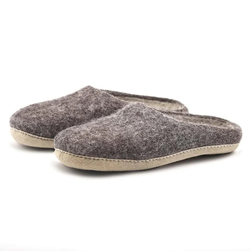Men’s Wool Felt Mule Slippers