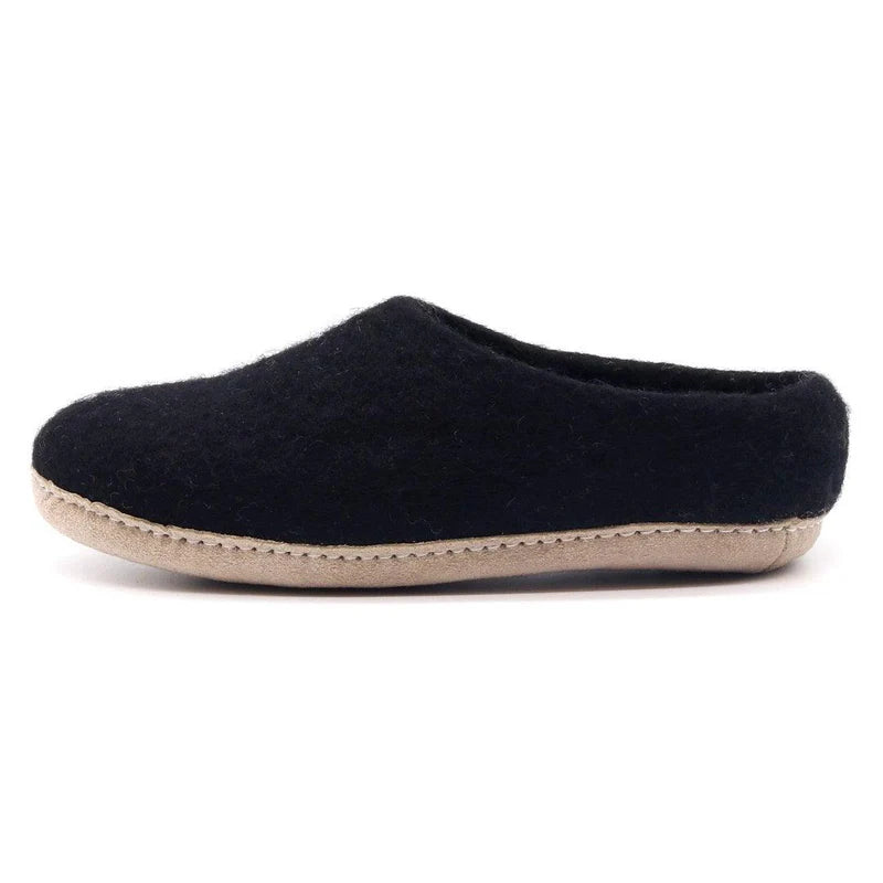 Mens Wool Felt Mule Clog
