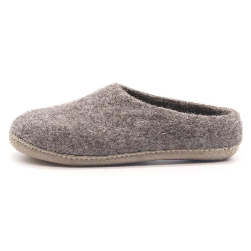 Mens Wool Felt Mule Clog