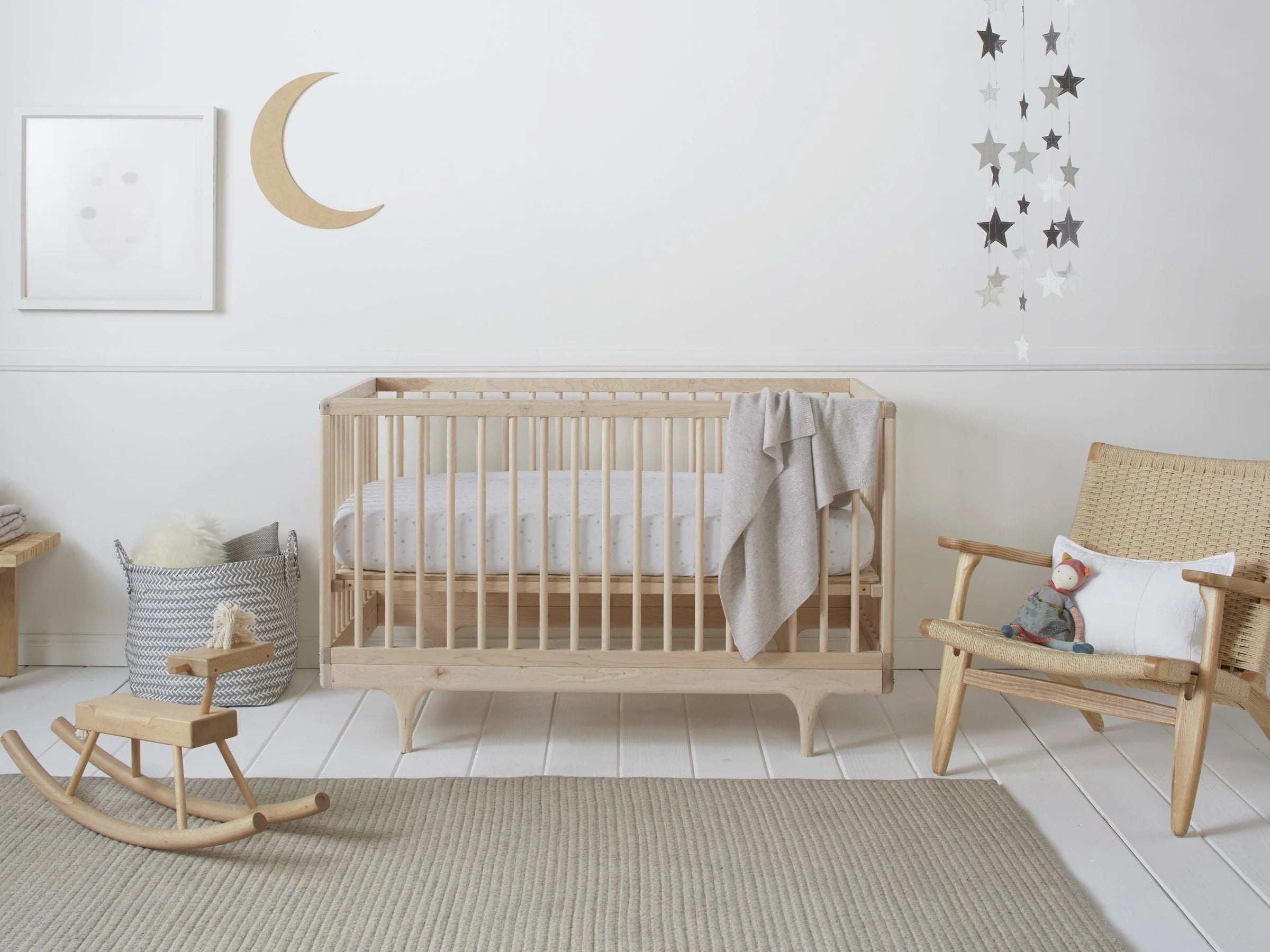 Honeycomb Knit Cashmere Baby Blanket - Greige