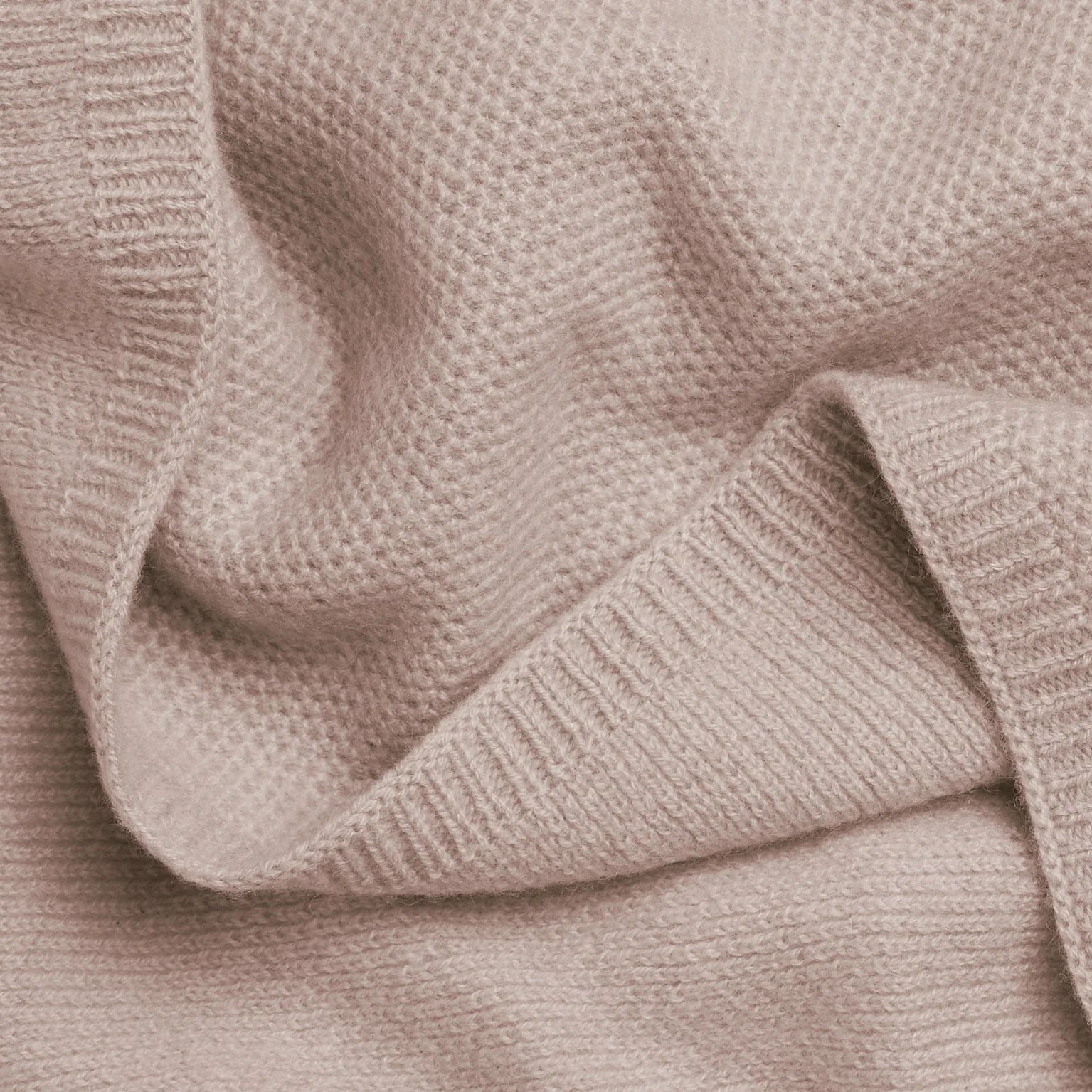 Honeycomb Knit Cashmere Baby Blanket - Blush Pink