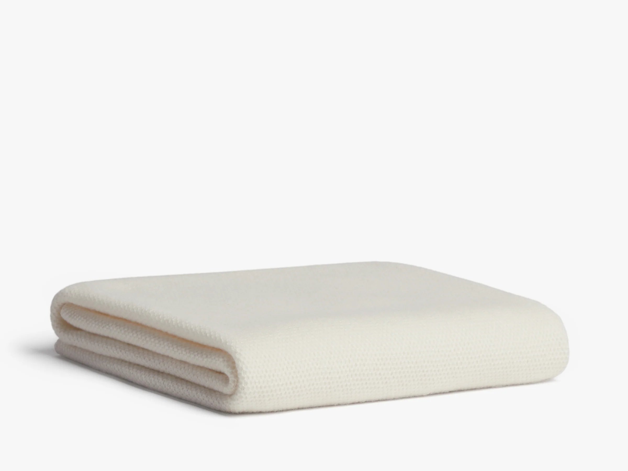 Honeycomb Knit Cashmere Baby Blanket - Ivory