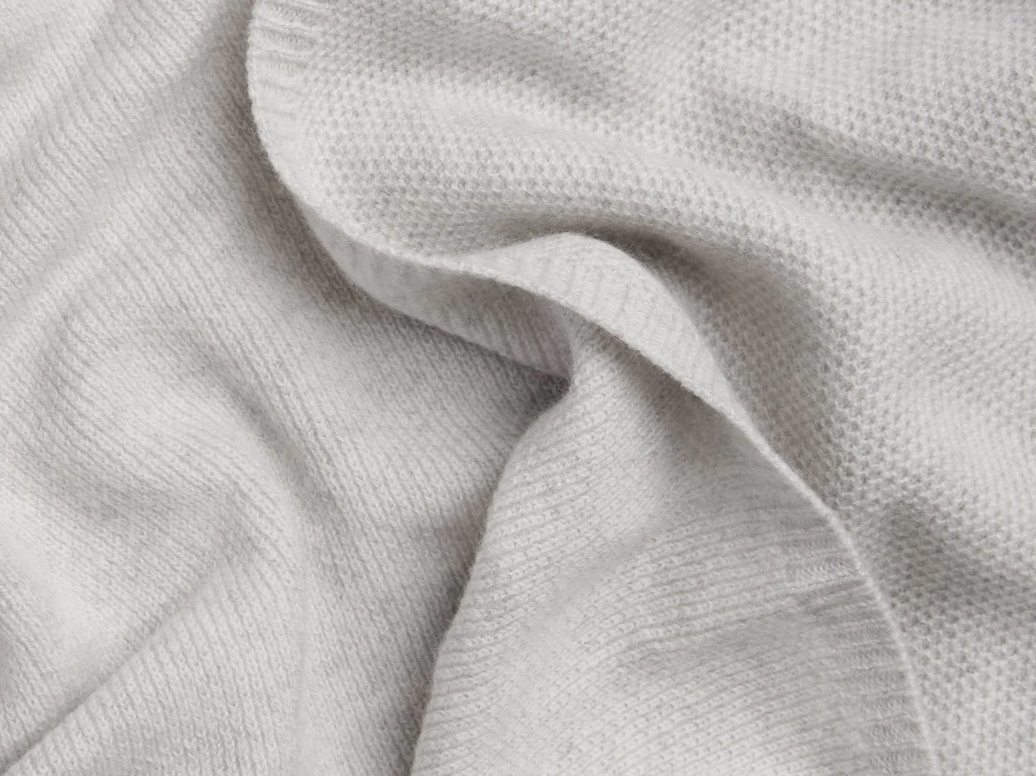 Honeycomb Knit Cashmere Baby Blanket - Greige