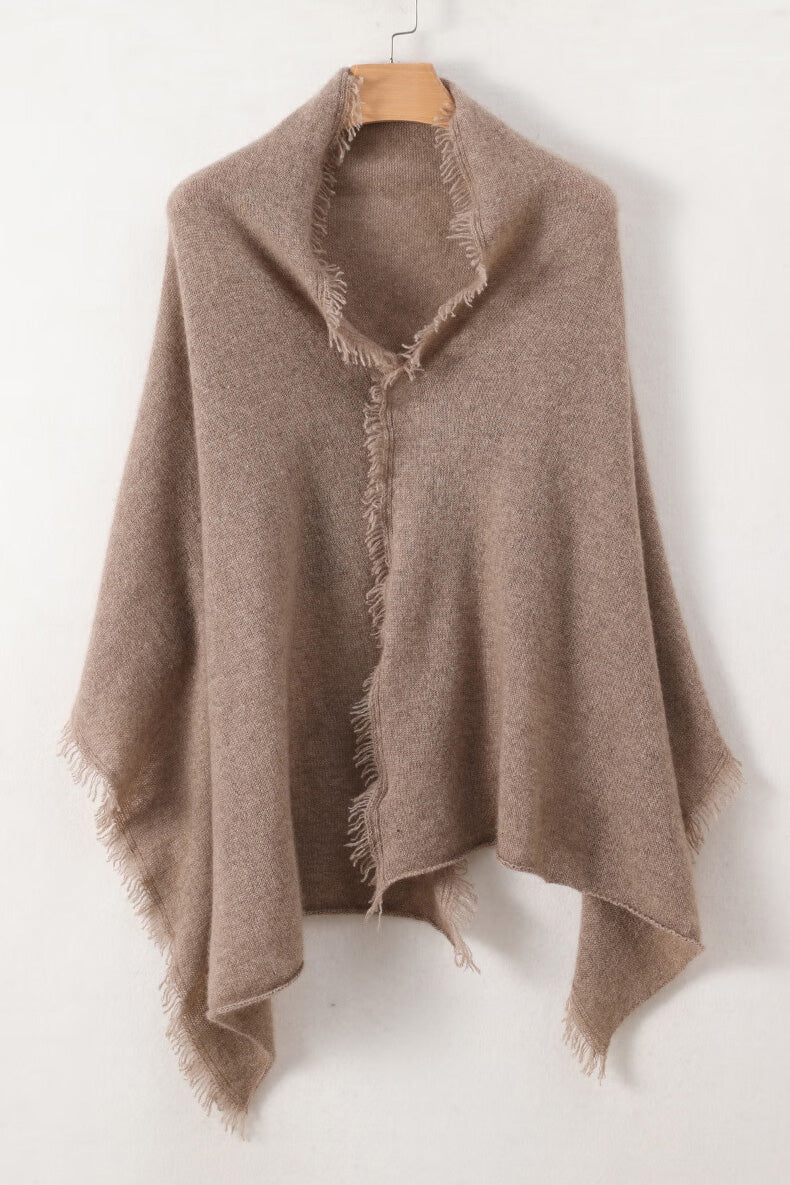 Elegant Fringe Cashmere Shawl