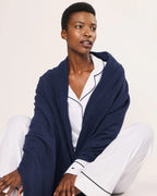 Classic Women's Cashmere Wrap -  Navy