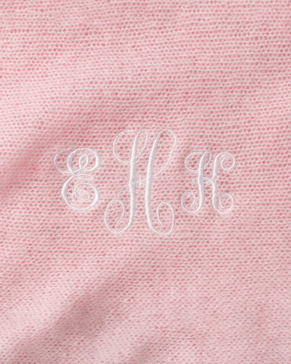 Premium Cashmere Baby Blanket - Blush Petal