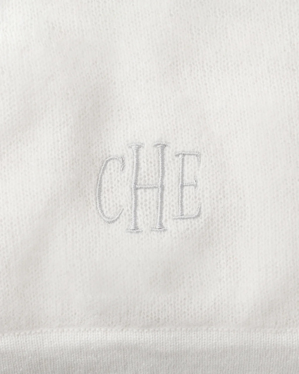 Premium Cashmere Baby Blanket - Cloud White