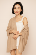 Classic Women's Cashmere Wrap - Camel