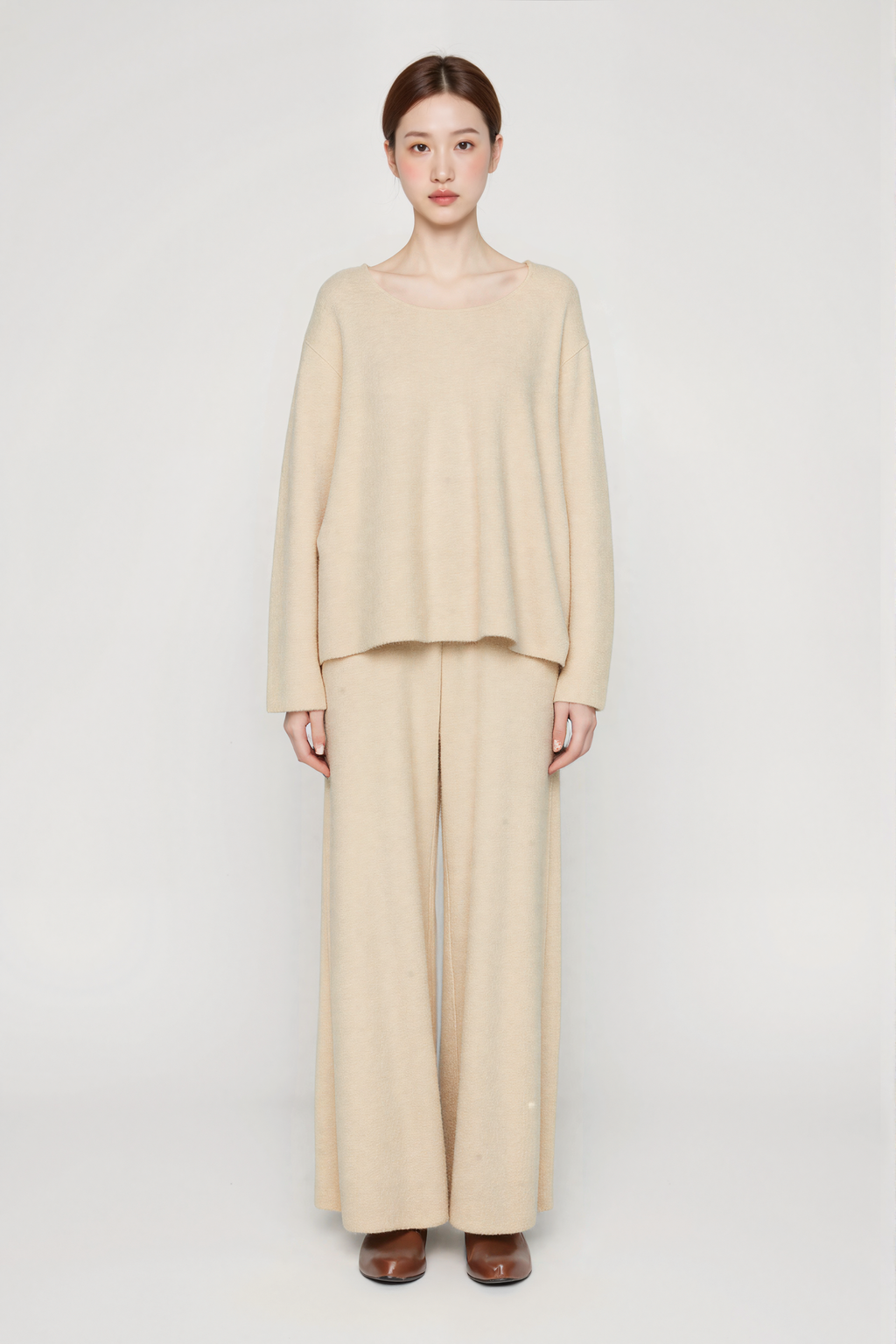 LUNE Cashmere Lounge Set - Natural