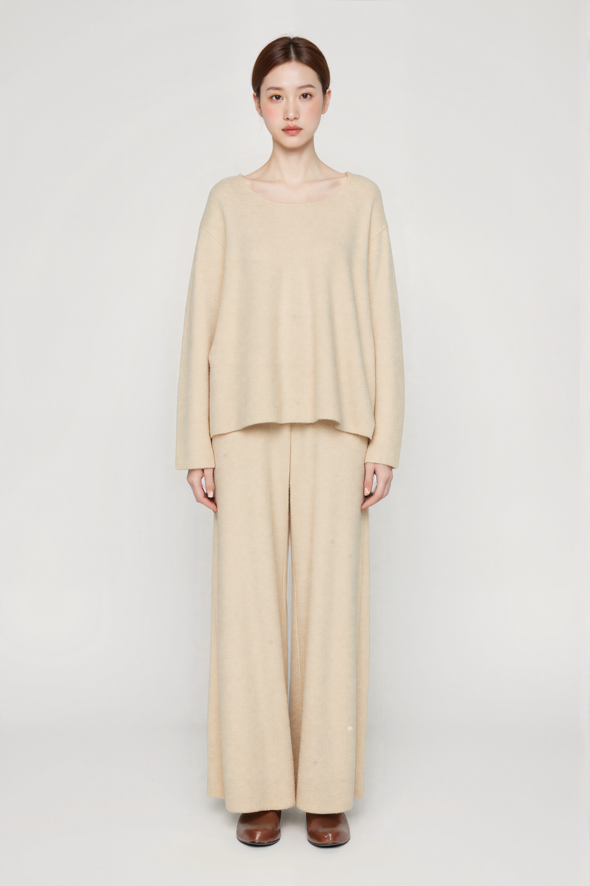 LUNE Cashmere Lounge Set - Natural