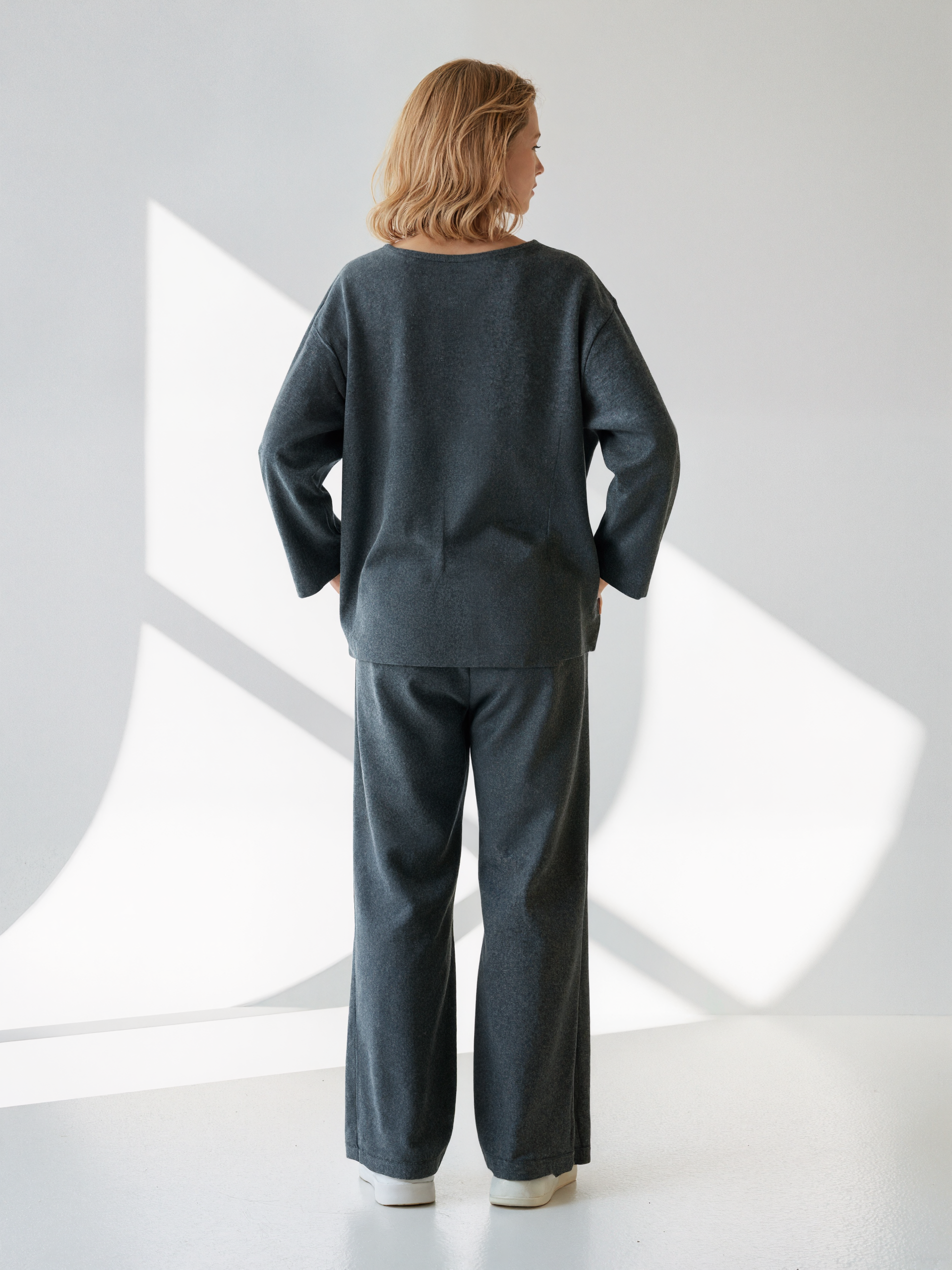 LUNE Cashmere Lounge Set - Slate