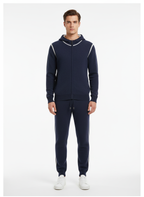 EASE Mongolian Cashmere Hoodie and Jogger Set - Navy