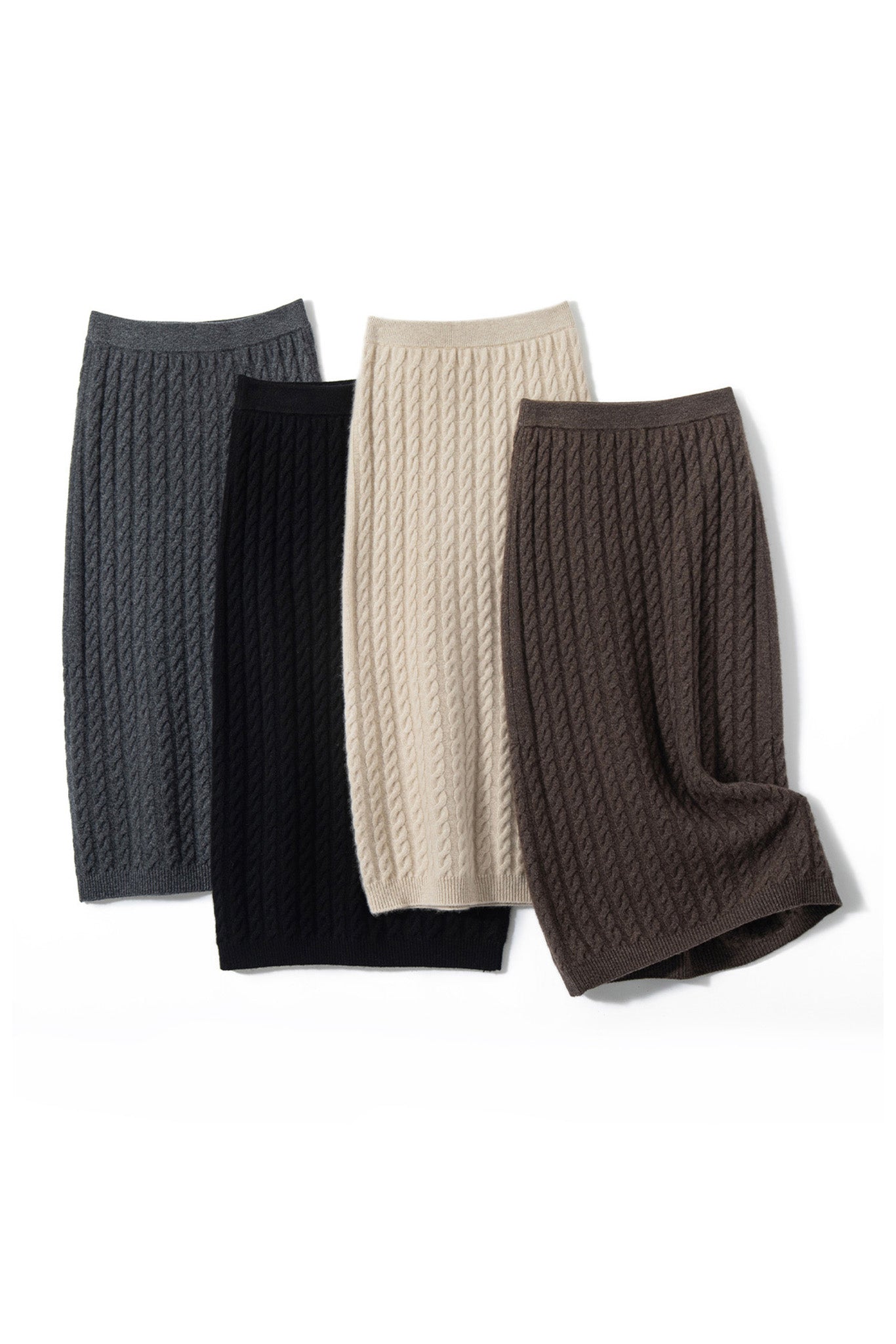 Dear - Classic Cable Cashmere Co-ord Set