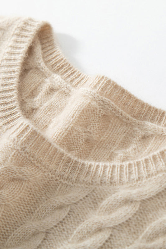 Dear - Classic Cable Cashmere Co-ord Set