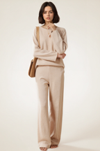 Ivory Oat Cashmere Relaxed Set