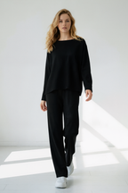 LUNE Cashmere Lounge Set - Black