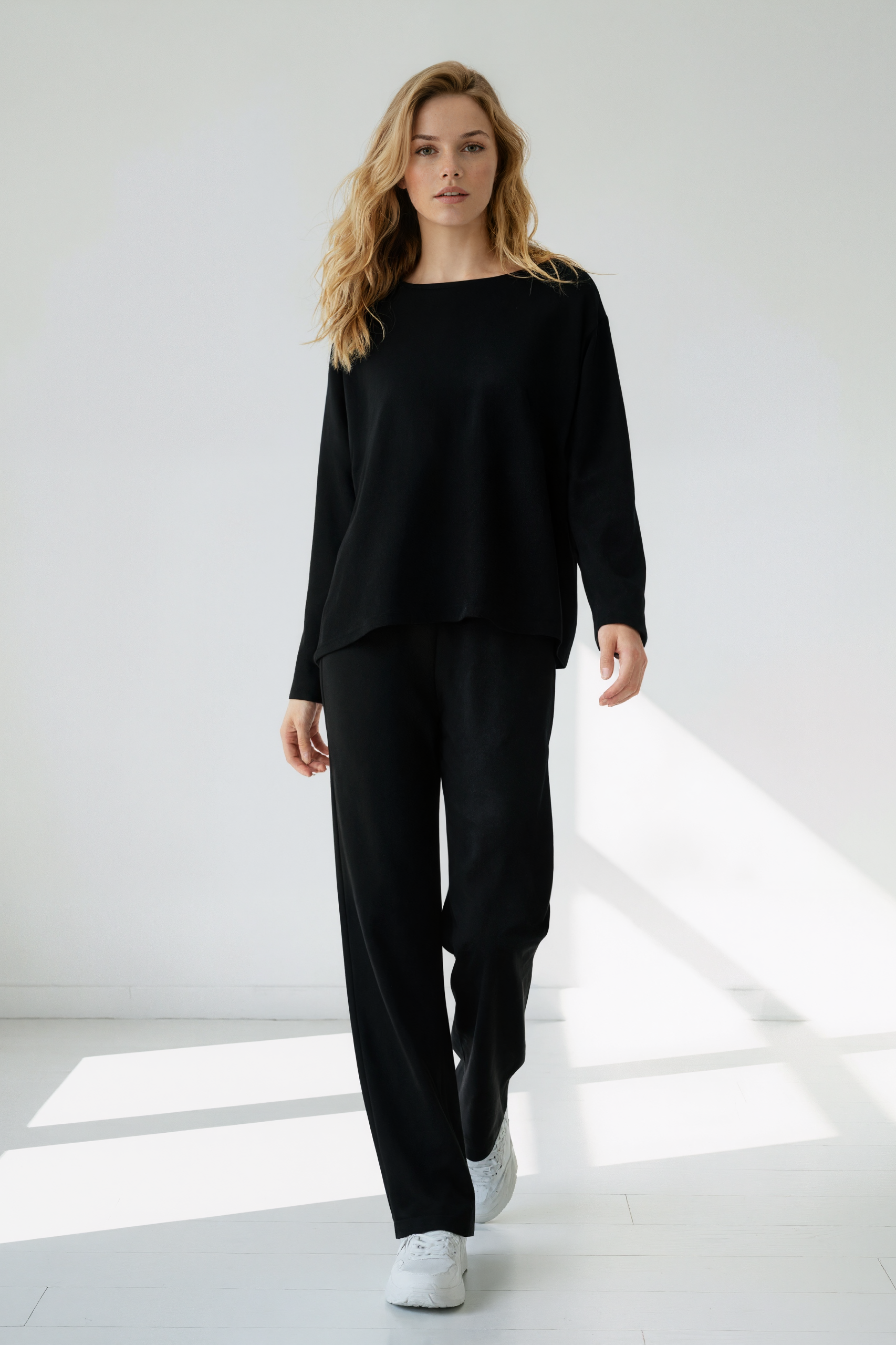 LUNE Cashmere Lounge Set - Black