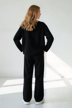 LUNE Cashmere Lounge Set - Black