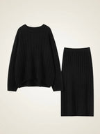 Dear - Classic Cable Cashmere Co-ord Set