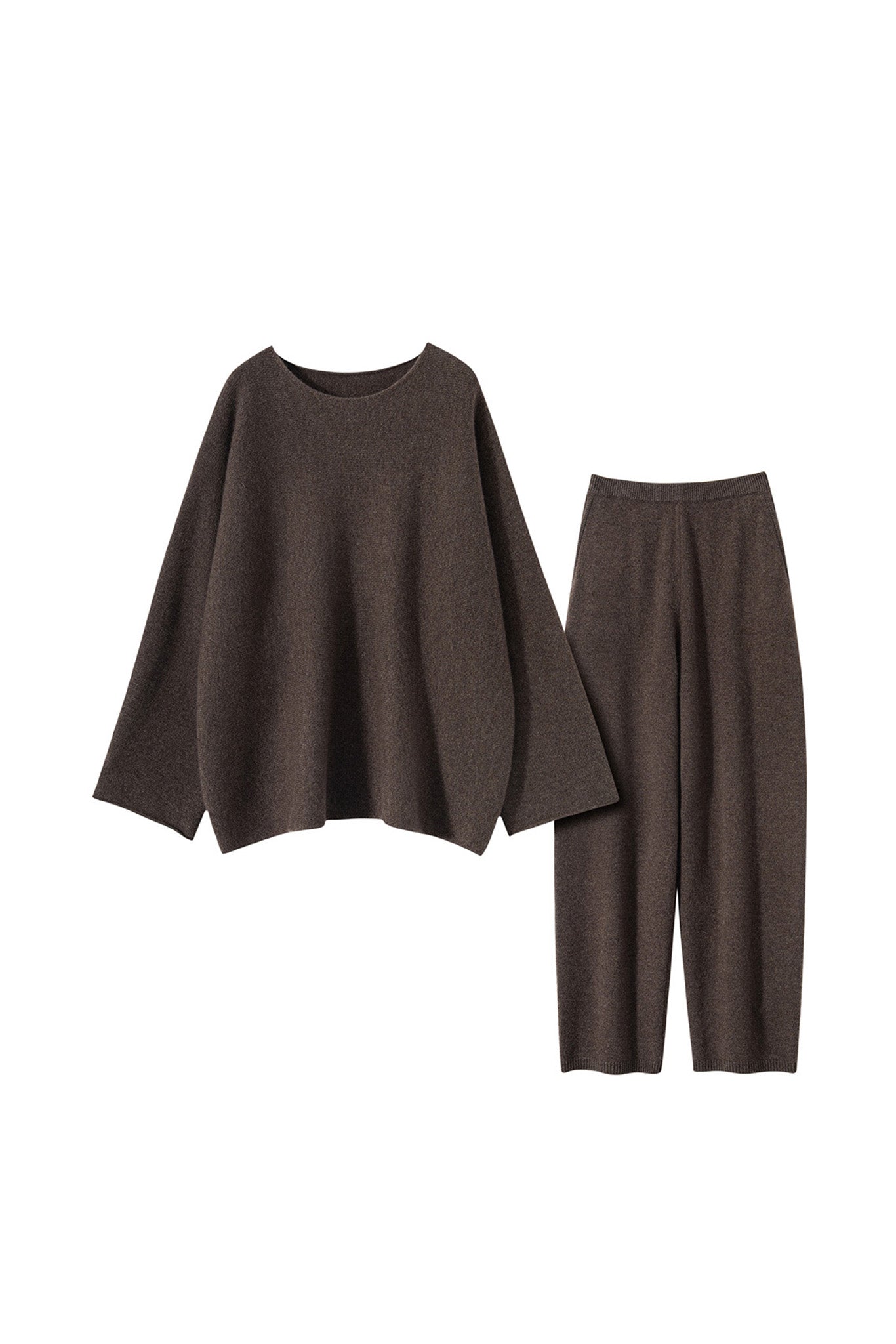 Deep Umber Cashmere Relaxed Set