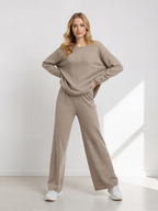 LUNE Cashmere Lounge Set - Camel