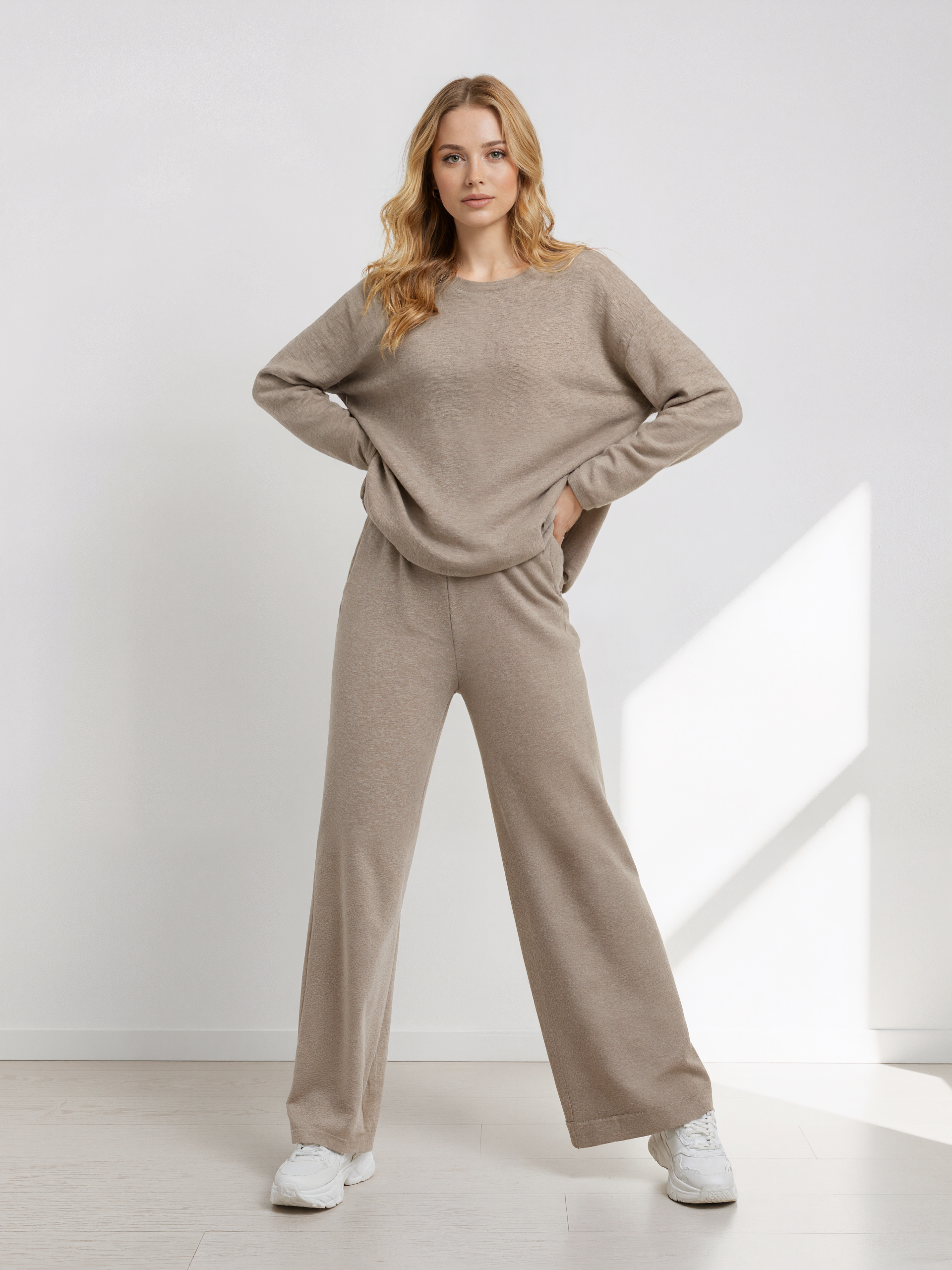 LUNE Cashmere Lounge Set - Camel