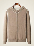 Ease Mongolian Cashmere Hoodie and Jogger Set - Natural