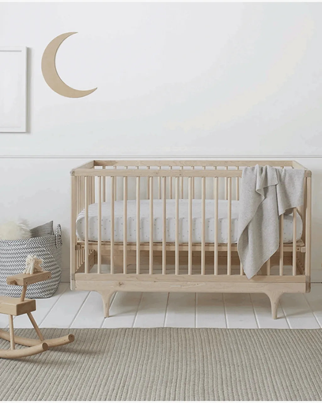 Honeycomb Knit Cashmere Baby Blanket - Greige