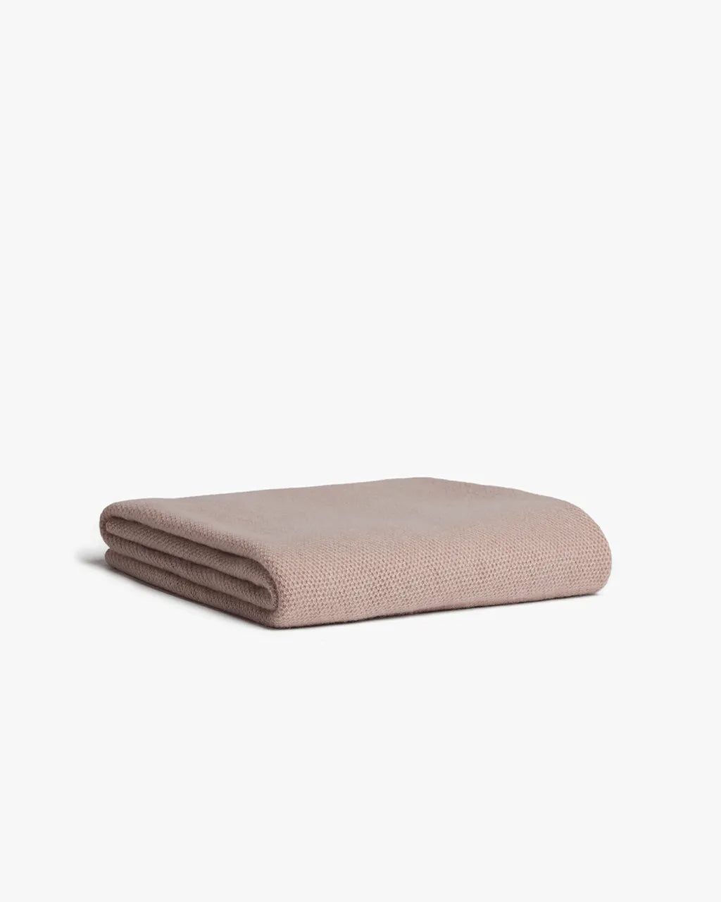 Honeycomb Knit Cashmere Baby Blanket - Blush Pink