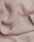 Honeycomb Knit Cashmere Baby Blanket - Blush Pink