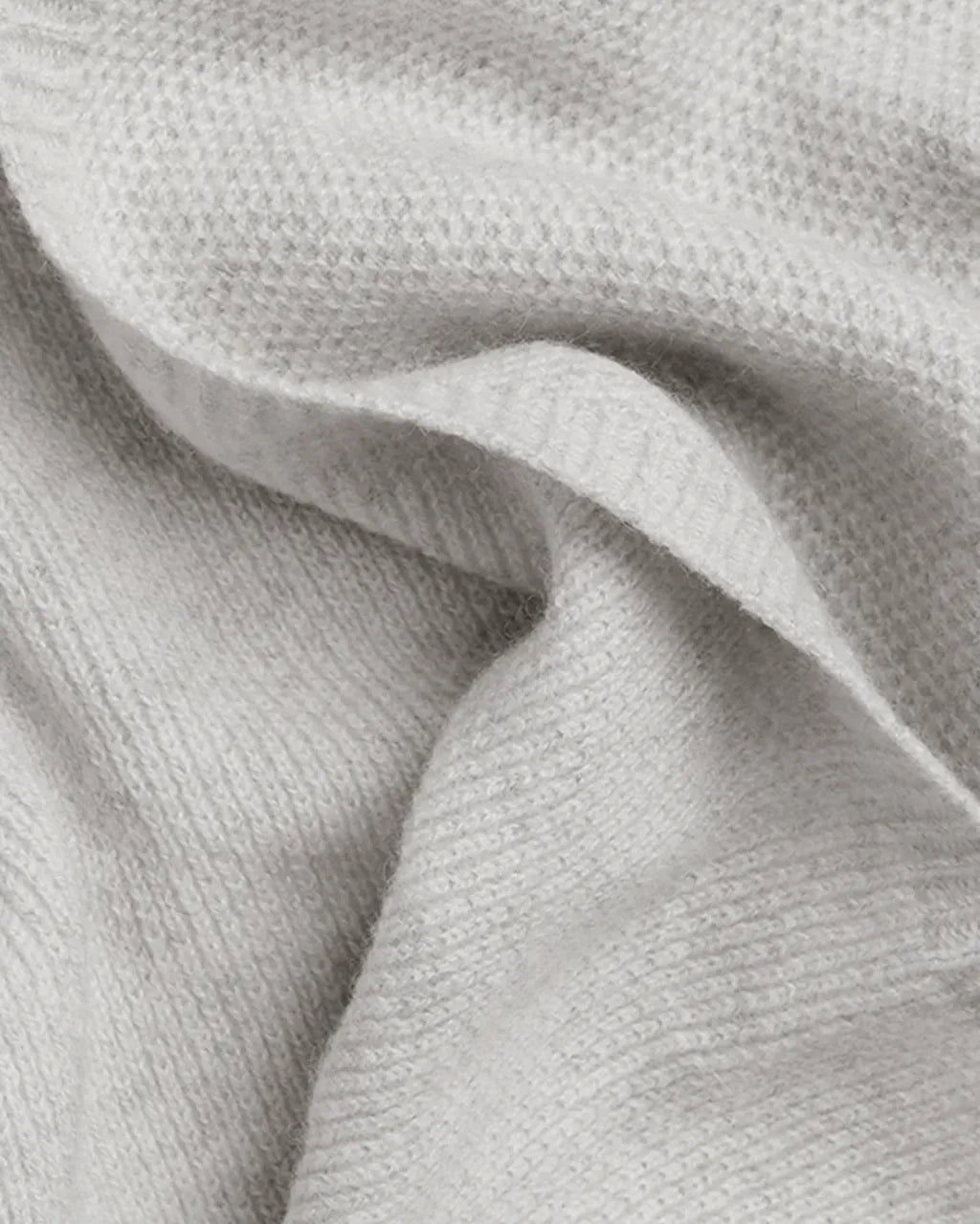 Honeycomb Knit Cashmere Baby Blanket - Greige