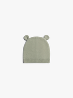 Honeycomb Knit Cashmere Baby Hat - Sage Green