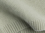 Honeycomb Knit Cashmere Baby Hat - Sage Green