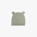 Honeycomb Knit Cashmere Baby Hat - Sage Green