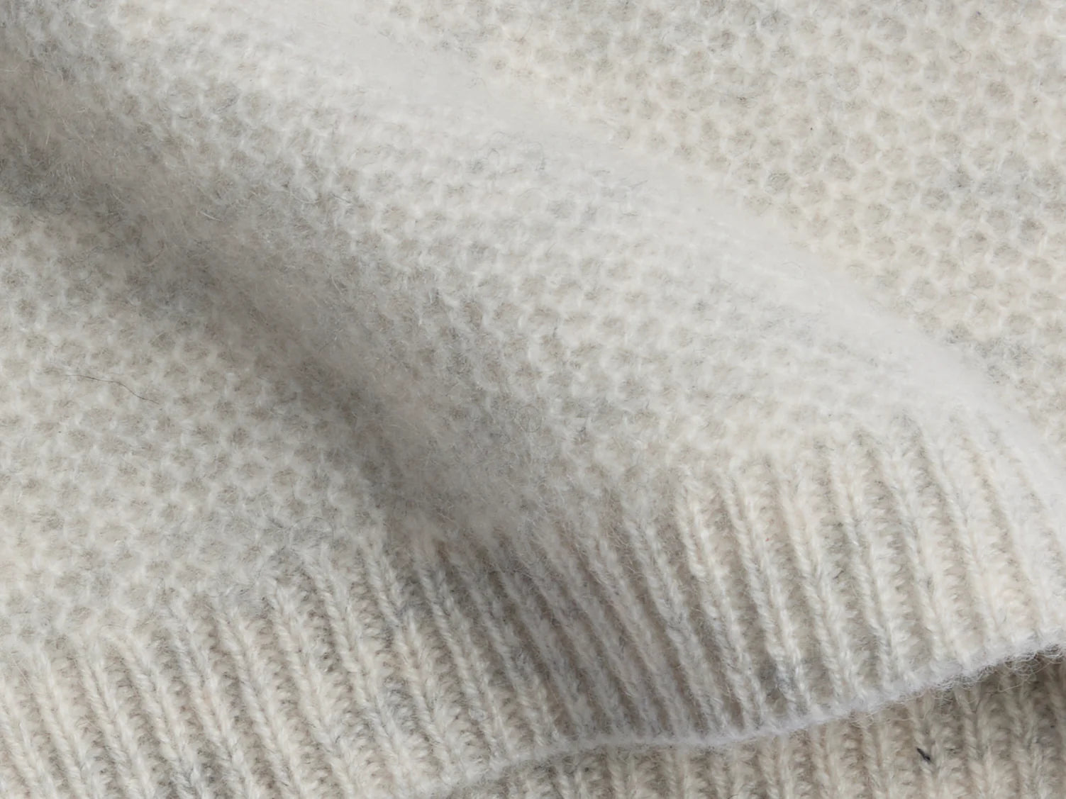 Honeycomb Knit Cashmere Baby Hat - Sage Green