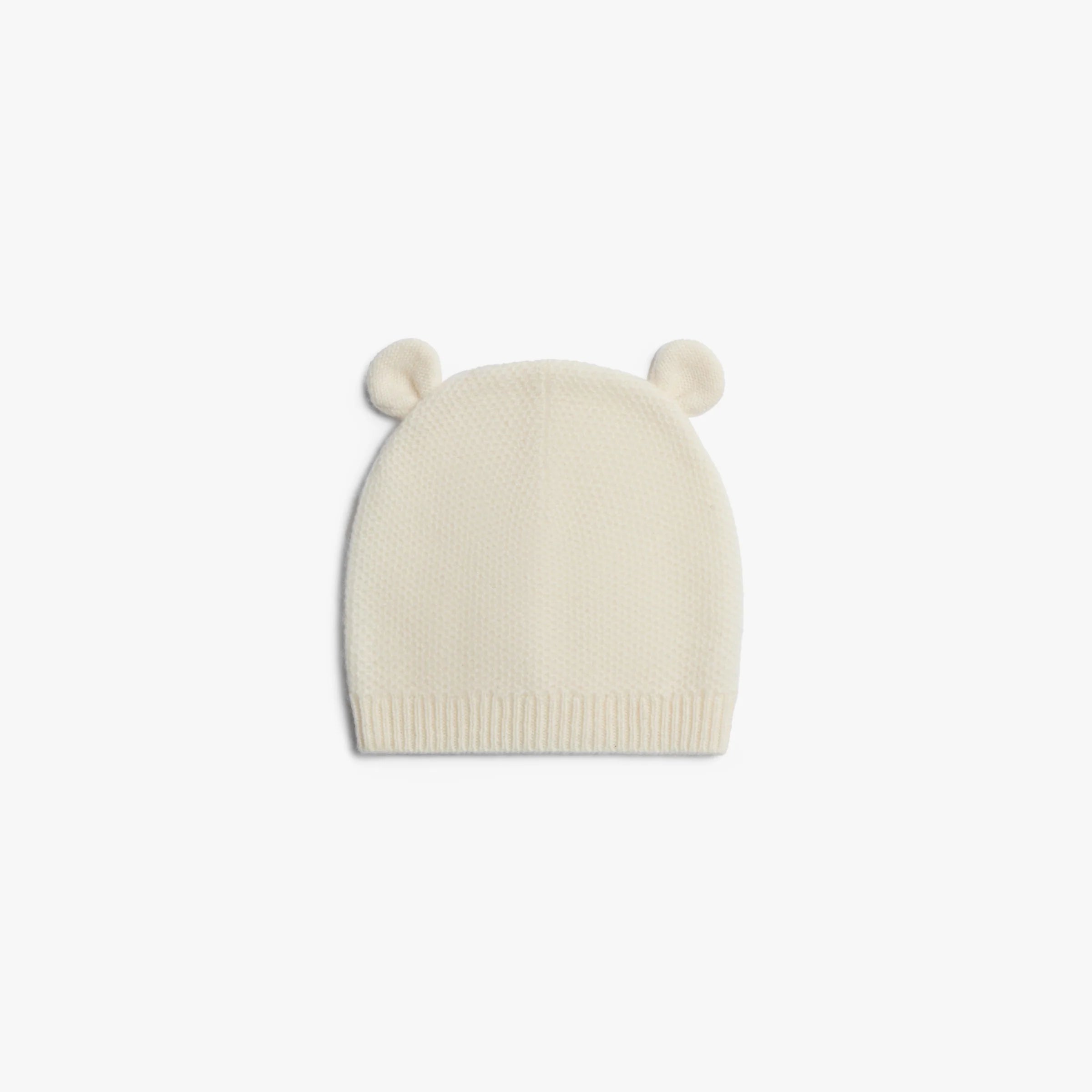 Honeycomb Knit Cashmere Baby Hat - Sage Green