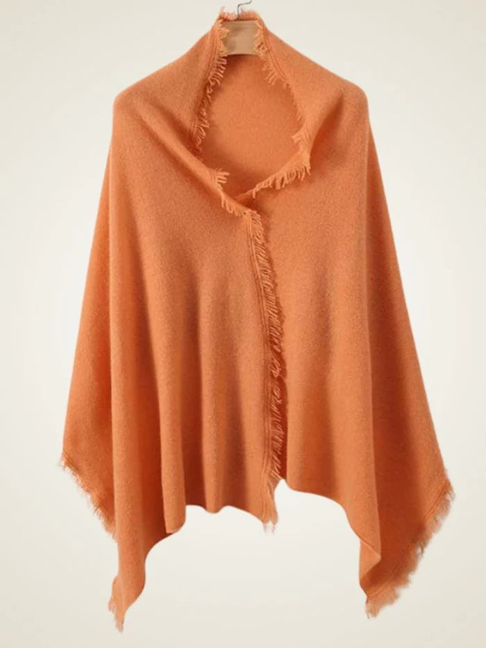 Elegant Fringe Cashmere Shawl