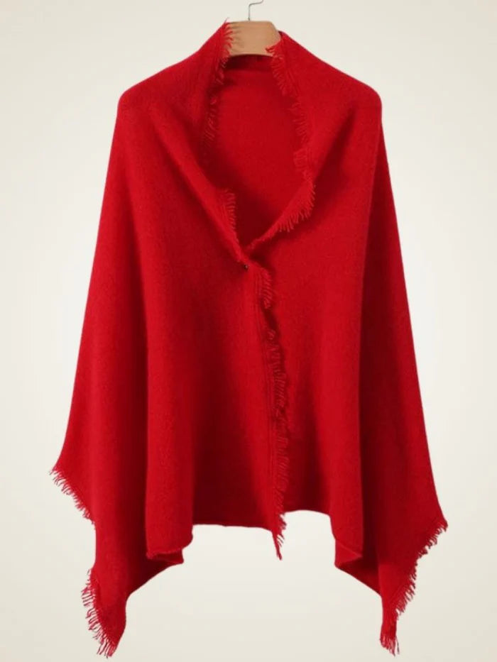 Elegant Fringe Cashmere Shawl